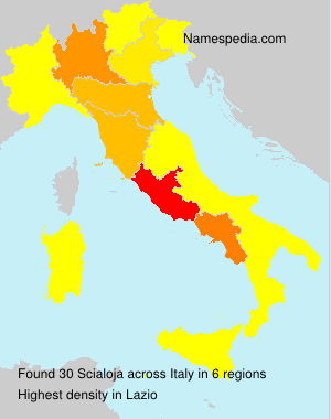 Surname Scialoja in Italy Surname Scialoja in Italy