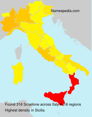 Surname Sciarrone in Italy Surname Sciarrone in Italy