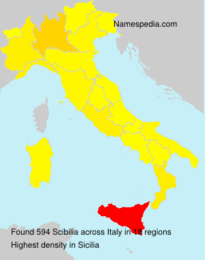 Surname Scibilia in Italy