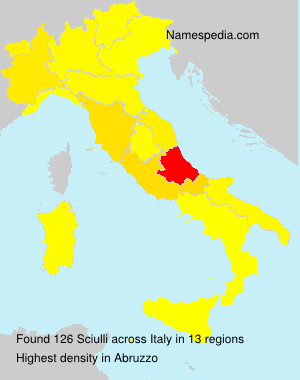 Surname Sciulli in Italy Surname Sciulli in Italy