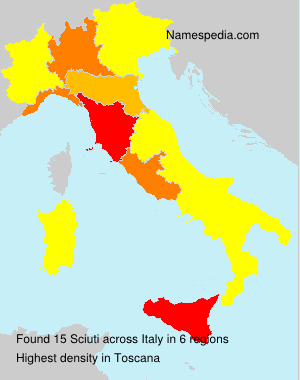Surname Sciuti in Italy Surname Sciuti in Italy