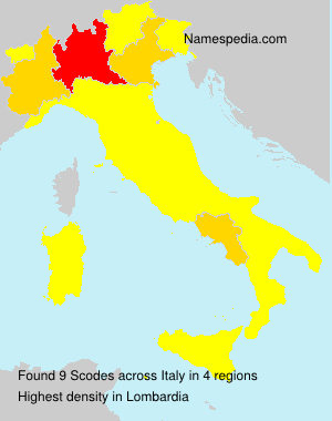 Surname Scodes in Italy Surname Scodes in Italy