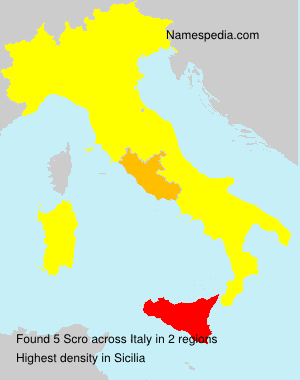 Surname Scro in Italy Surname Scro in Italy