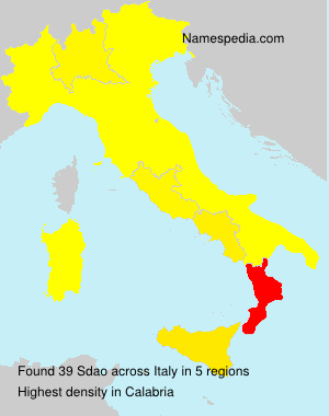 Surname Sdao in Italy