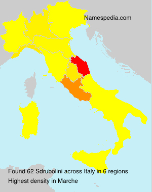 Surname Sdrubolini in Italy