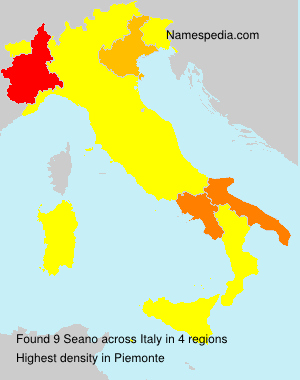 Surname Seano in Italy Surname Seano in Italy