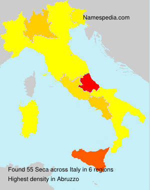Surname Seca in Italy Surname Seca in Italy