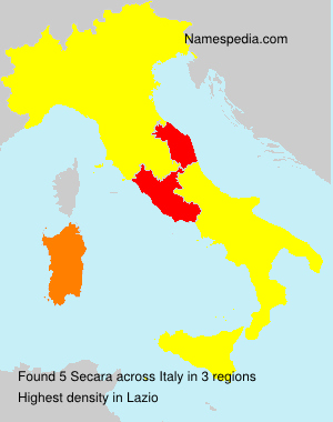 Surname Secara in Italy Surname Secara in Italy