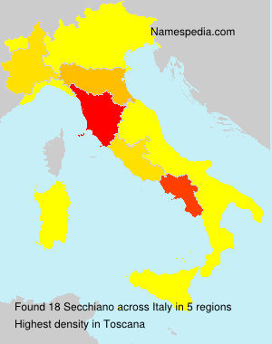 Surname Secchiano in Italy Surname Secchiano in Italy