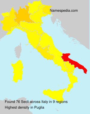 Surname Secli in Italy Surname Secli in Italy