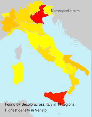 Surname Secolo in Italy Surname Secolo in Italy