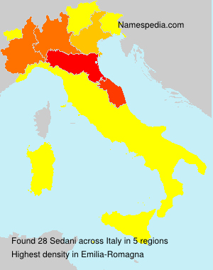 Surname Sedani in Italy Surname Sedani in Italy