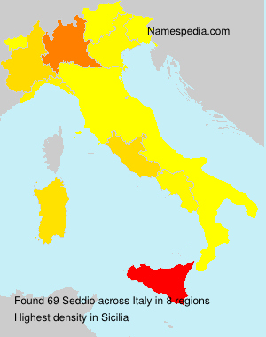 Surname Seddio in Italy Surname Seddio in Italy