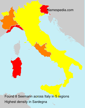 Surname Seemann in Italy Surname Seemann in Italy