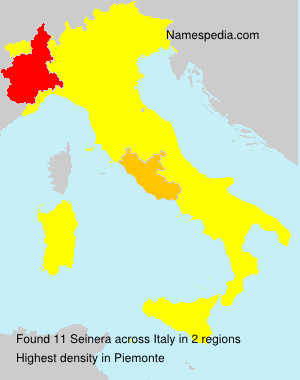 Surname Seinera in Italy Surname Seinera in Italy