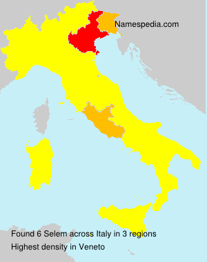 Surname Selem in Italy Surname Selem in Italy