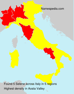 Surname Selene in Italy Surname Selene in Italy