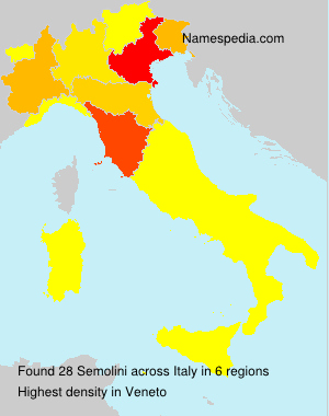 Surname Semolini in Italy Surname Semolini in Italy
