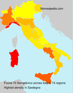 Surname Semprevivo in Italy Surname Semprevivo in Italy