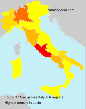 Surname Seo in Italy Surname Seo in Italy