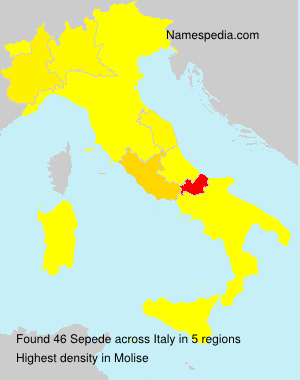 Surname Sepede in Italy Surname Sepede in Italy
