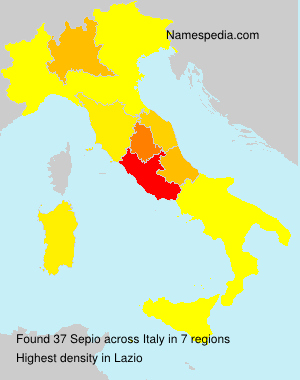 Surname Sepio in Italy
