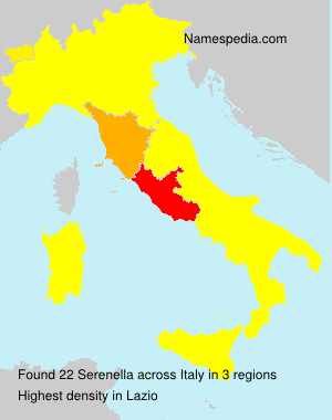 Surname Serenella in Italy Surname Serenella in Italy