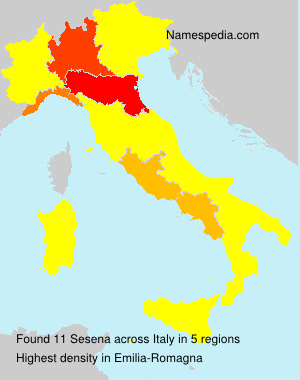 Surname Sesena in Italy Surname Sesena in Italy