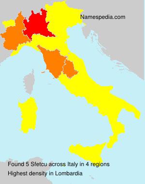 Surname Sfetcu in Italy Surname Sfetcu in Italy
