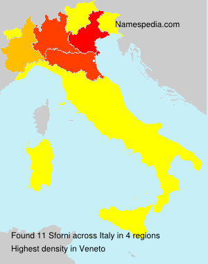 Surname Sforni in Italy Surname Sforni in Italy