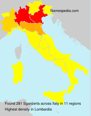 Surname Sganzerla in Italy Surname Sganzerla in Italy