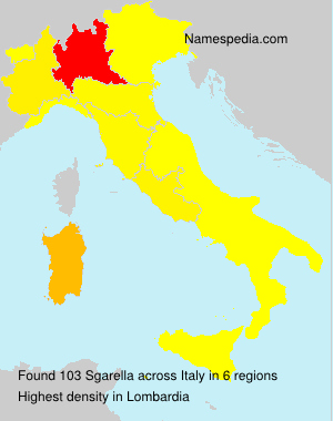 Surname Sgarella in Italy Surname Sgarella in Italy