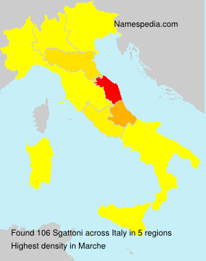 Surname Sgattoni in Italy Surname Sgattoni in Italy
