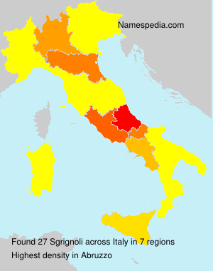 Surname Sgrignoli in Italy Surname Sgrignoli in Italy
