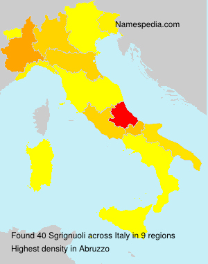 Surname Sgrignuoli in Italy Surname Sgrignuoli in Italy