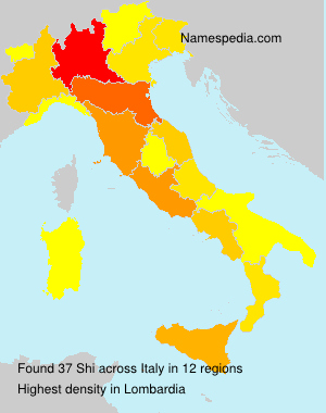 Surname Shi in Italy Surname Shi in Italy