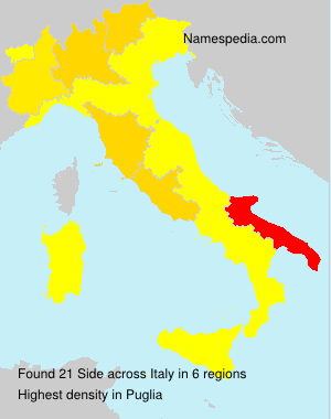 Surname Side in Italy Surname Side in Italy