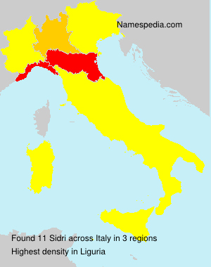 Surname Sidri in Italy Surname Sidri in Italy