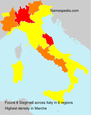 Surname Siegfried in Italy Surname Siegfried in Italy