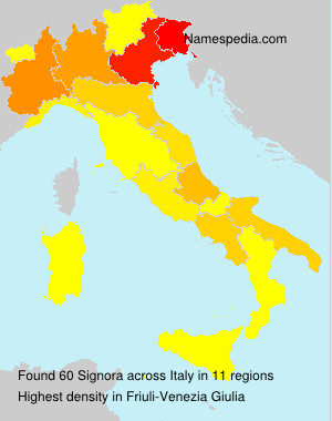 Surname Signora in Italy Surname Signora in Italy
