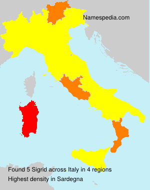 Surname Sigrid in Italy Surname Sigrid in Italy