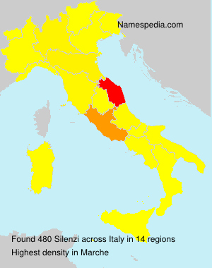 Surname Silenzi in Italy Surname Silenzi in Italy