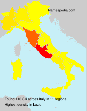 Surname Sili in Italy Surname Sili in Italy