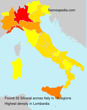 Surname Silvana in Italy Surname Silvana in Italy