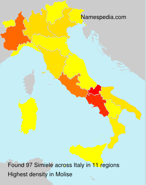 Surname Simiele in Italy Surname Simiele in Italy
