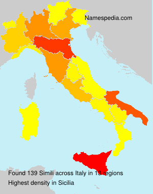 Surname Simili in Italy Surname Simili in Italy