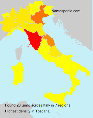 Surname Simo in Italy Surname Simo in Italy