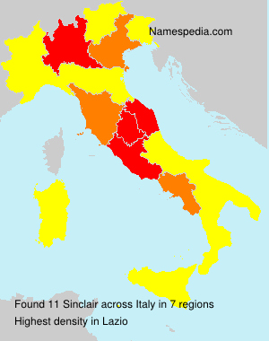 Surname Sinclair in Italy Surname Sinclair in Italy