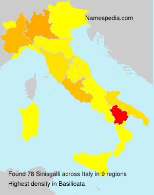 Surname Sinisgalli in Italy Surname Sinisgalli in Italy