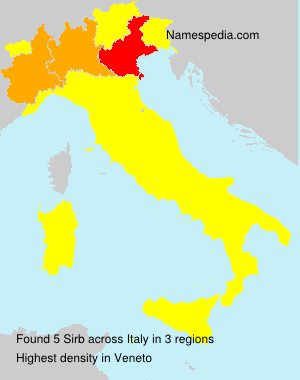 Surname Sirb in Italy Surname Sirb in Italy